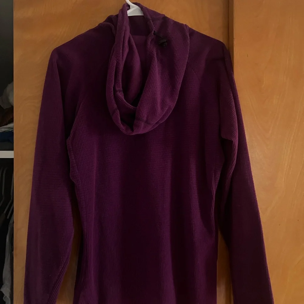 Melanzana Deep Purple Micro grid Women’s Hoodie - Picture 2 of 4